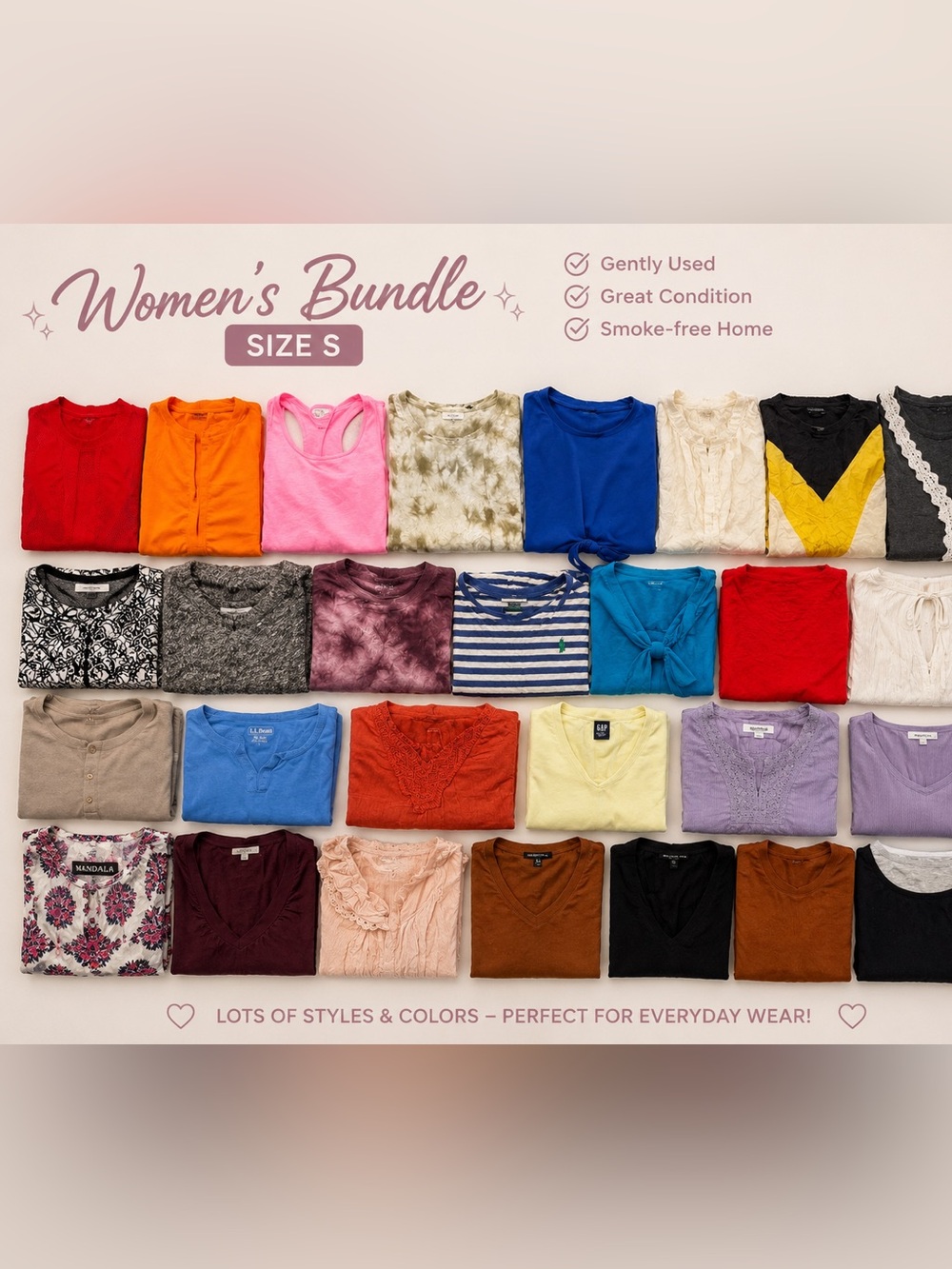 Women's top Bundle - Assorted Colors, Size S